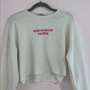 Long sleeve crop top